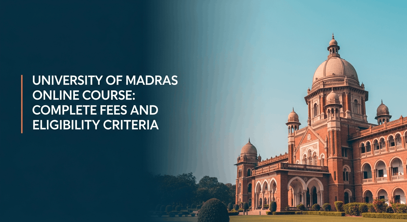 University of Madras Online Course: Complete Fees and Eligibility Criteria